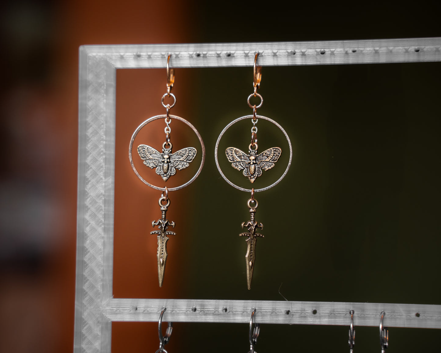 Warrior Moth gold/silber | Ohrringe