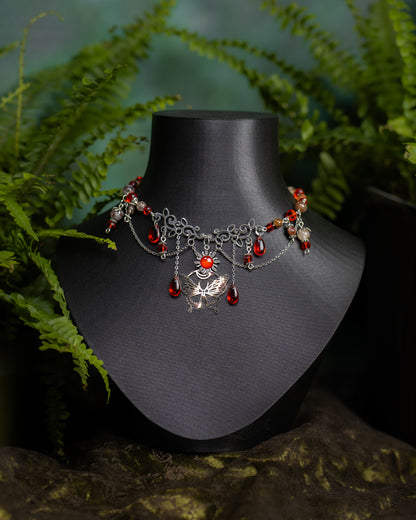 Nocturna rot Silber/Gold | Halskette