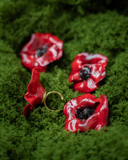 Poppy Mohnblume | Ring
