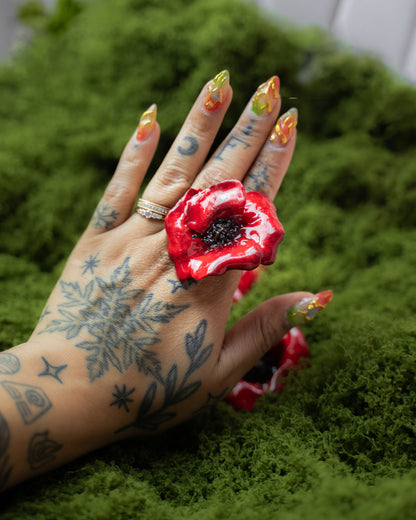 Poppy Mohnblume | Ring