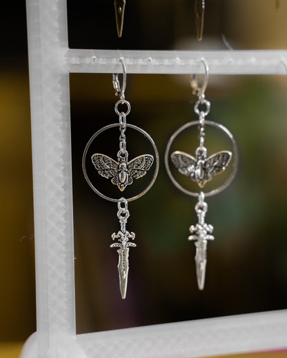 Warrior Moth gold/silber | Ohrringe