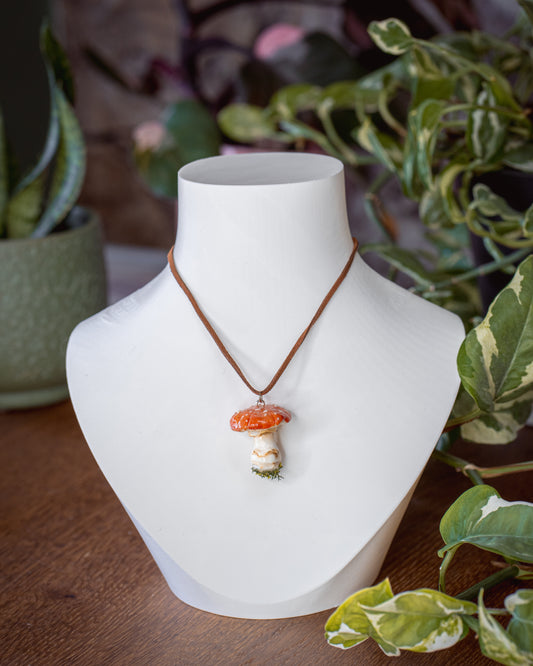 Fliegenpilz Amanita muscaria orange | Halskette