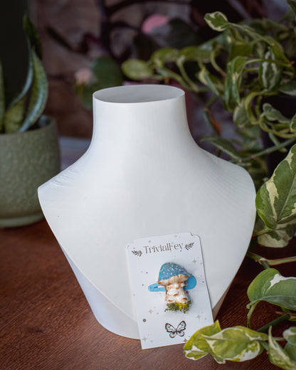 Fliegenpilz Amanita muscaria blau | Haarspange