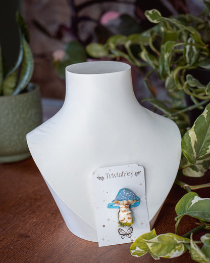 Fliegenpilz Amanita muscaria blau | Haarspange