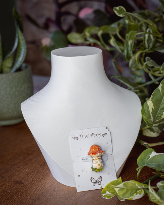 Fliegenpilz Amanita muscaria orange | Haarspange