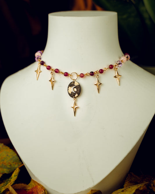 Mystic Moon light Purple | Halskette