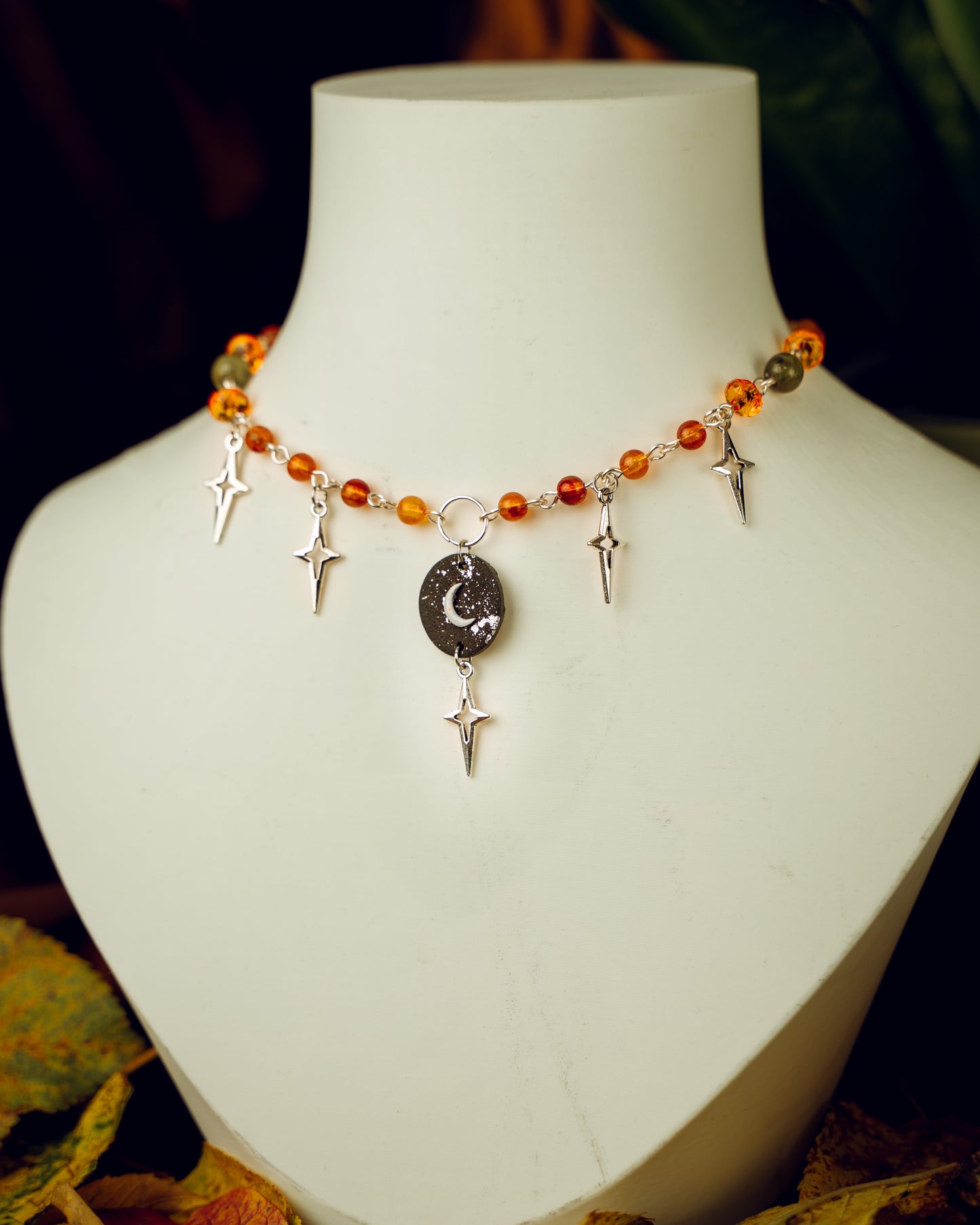 Mystic Moon light Orange | Halskette