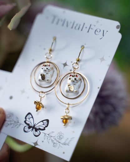 Lucky Cat, Japanische Winke Katze | Ohrringe | TRIVIALFEY