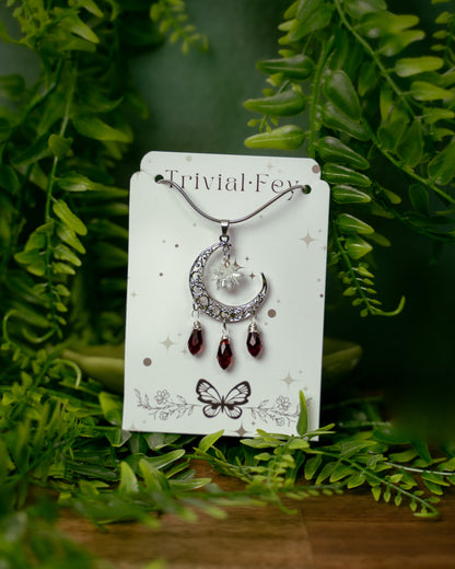 Starsplitter, magischer Halbmond und Sternenstaub | Halskette | TRIVIALFEY