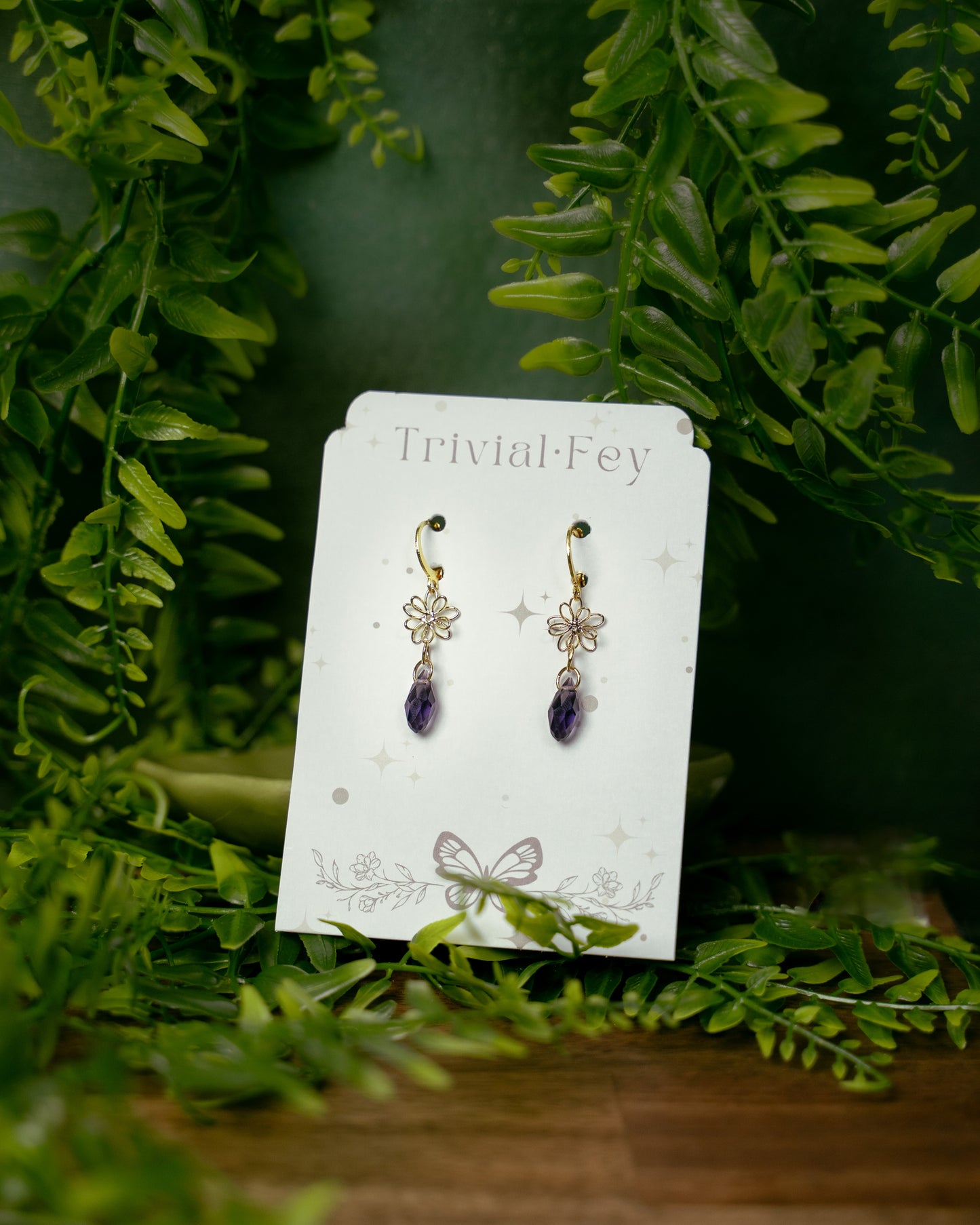 Flower Drop, Abstrakte Blumenanhänger | Ohrringe | TRIVIALFEY