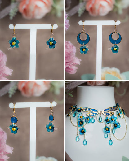 Vergissmeinnicht Moon | Ohrringe